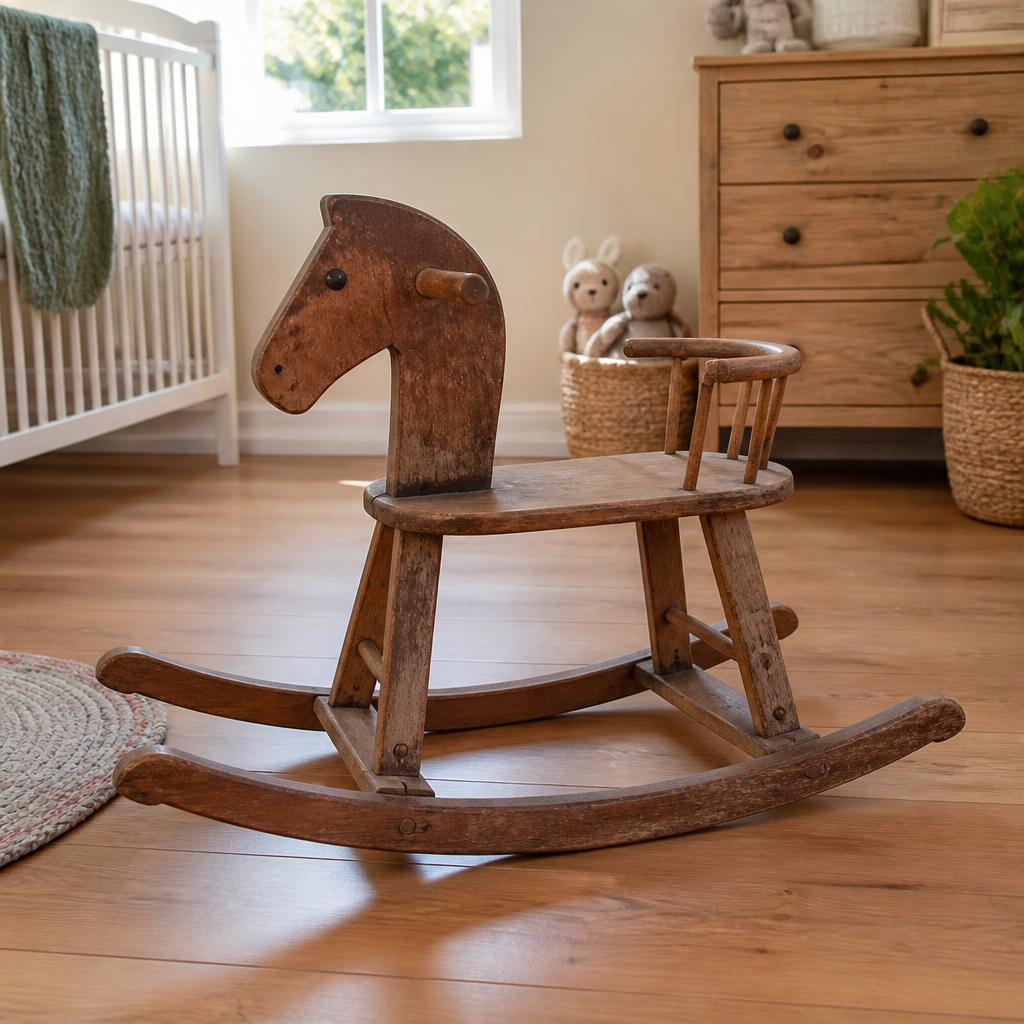 Handcrafted Wooden Rocking Horse